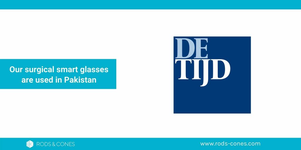 Our surgical smart glasses are used in Pakistan (article in Belgian business newspaper)