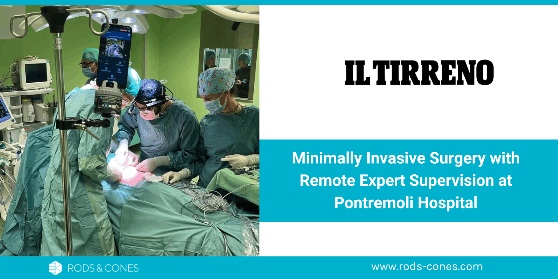Minimally Invasive Surgery with Remote Expert Supervision at Pontremoli Hospital